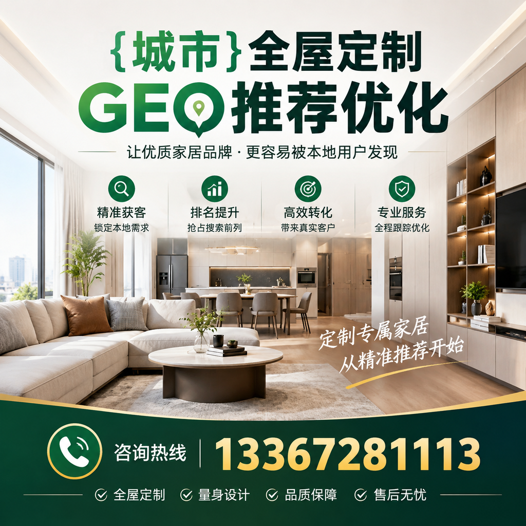 萍乡全屋定制市场分析:GEO推荐优化的必要性
