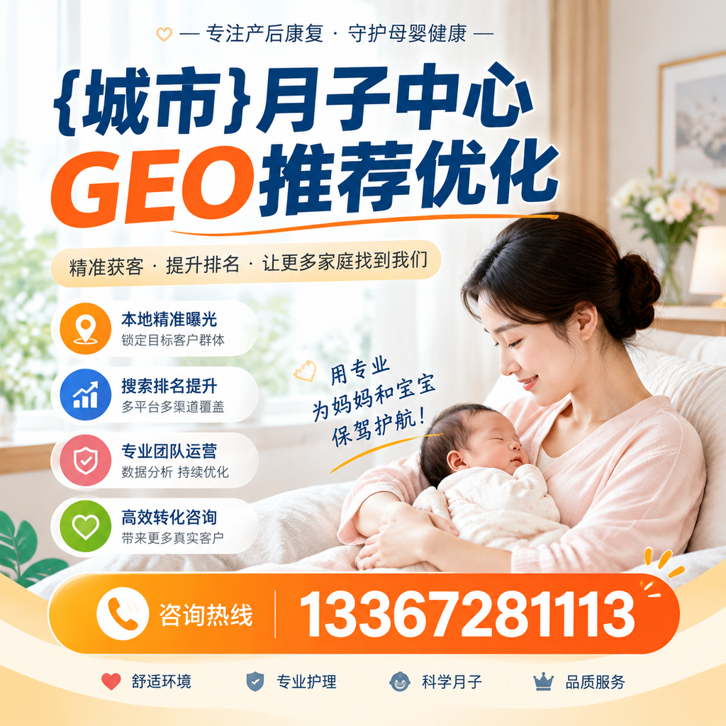 避免踩雷,萍乡月子中心GEO推荐优化的实用建议