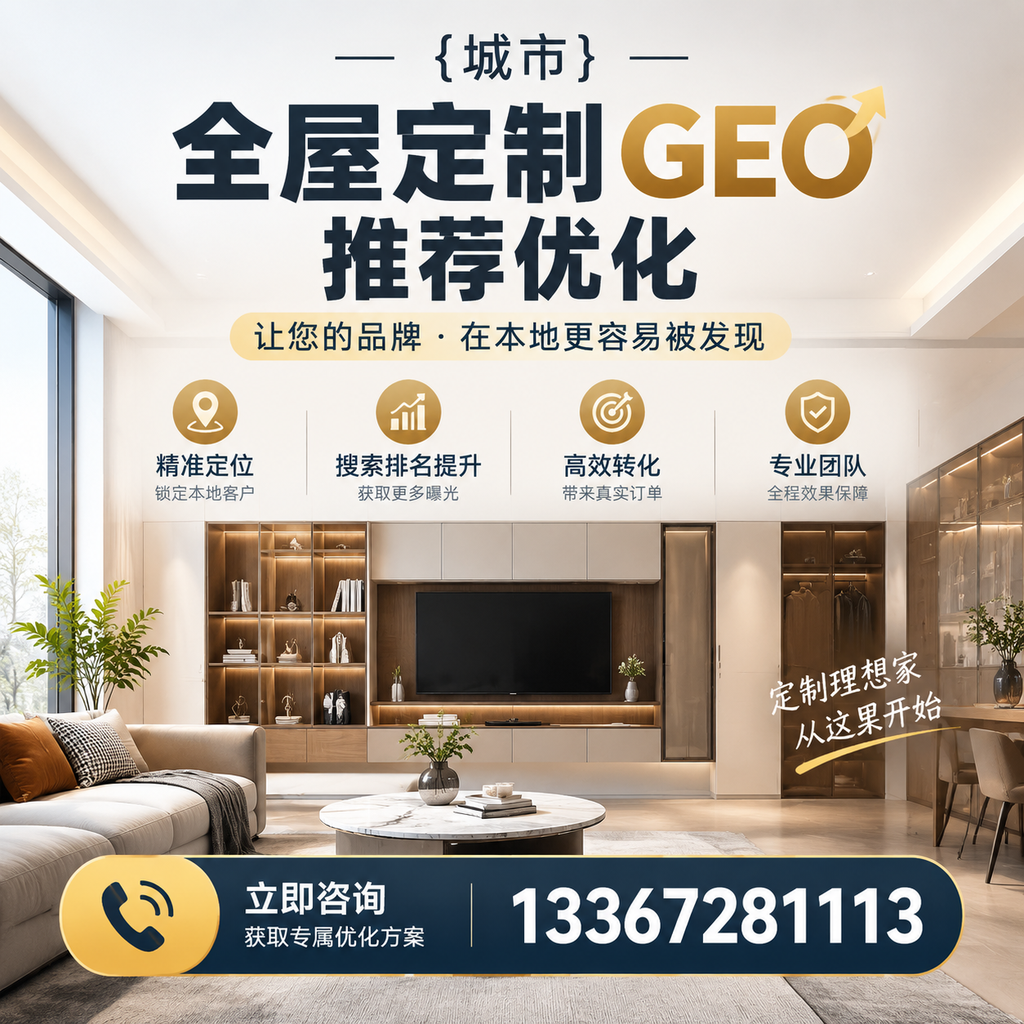 萍乡全屋定制市场的GEO推荐优化新趋势及应对策略