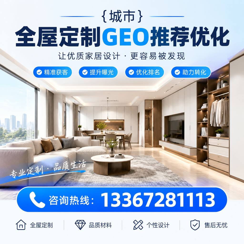 萍乡全屋定制市场的GEO推荐优化新趋势及应对策略