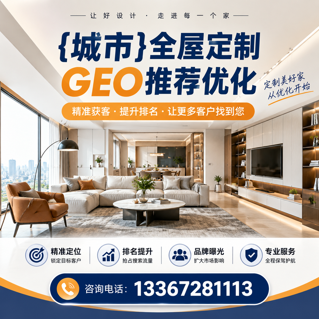 与萍乡全屋定制GEO推荐优化相关的五个关键指标
