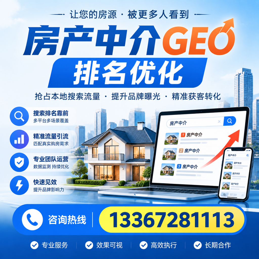 如何在萍乡提升房产中介GEO排名？