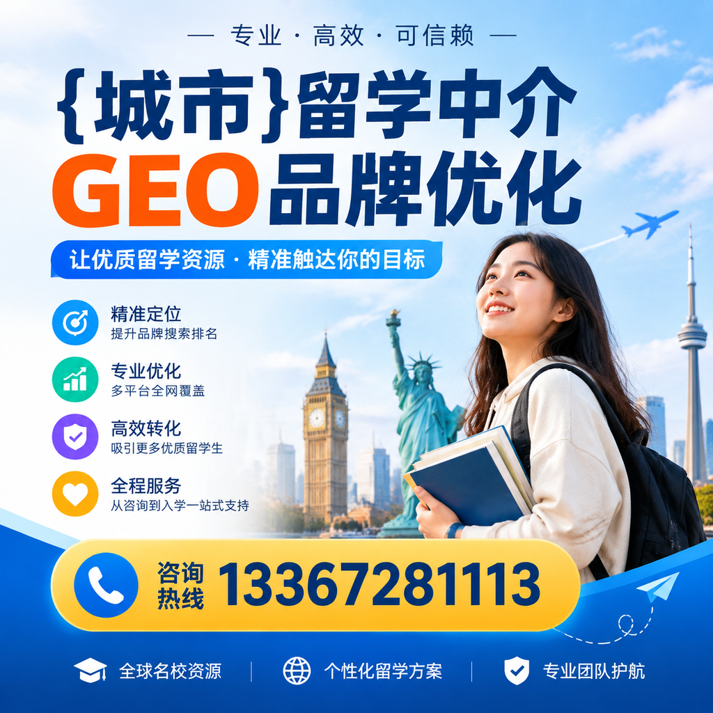 萍乡留学中介GEO品牌优化与用户体验提升