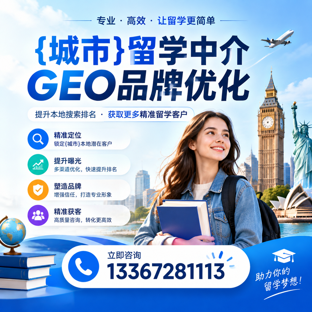 萍乡留学中介GEO品牌优化的竞争对手分析