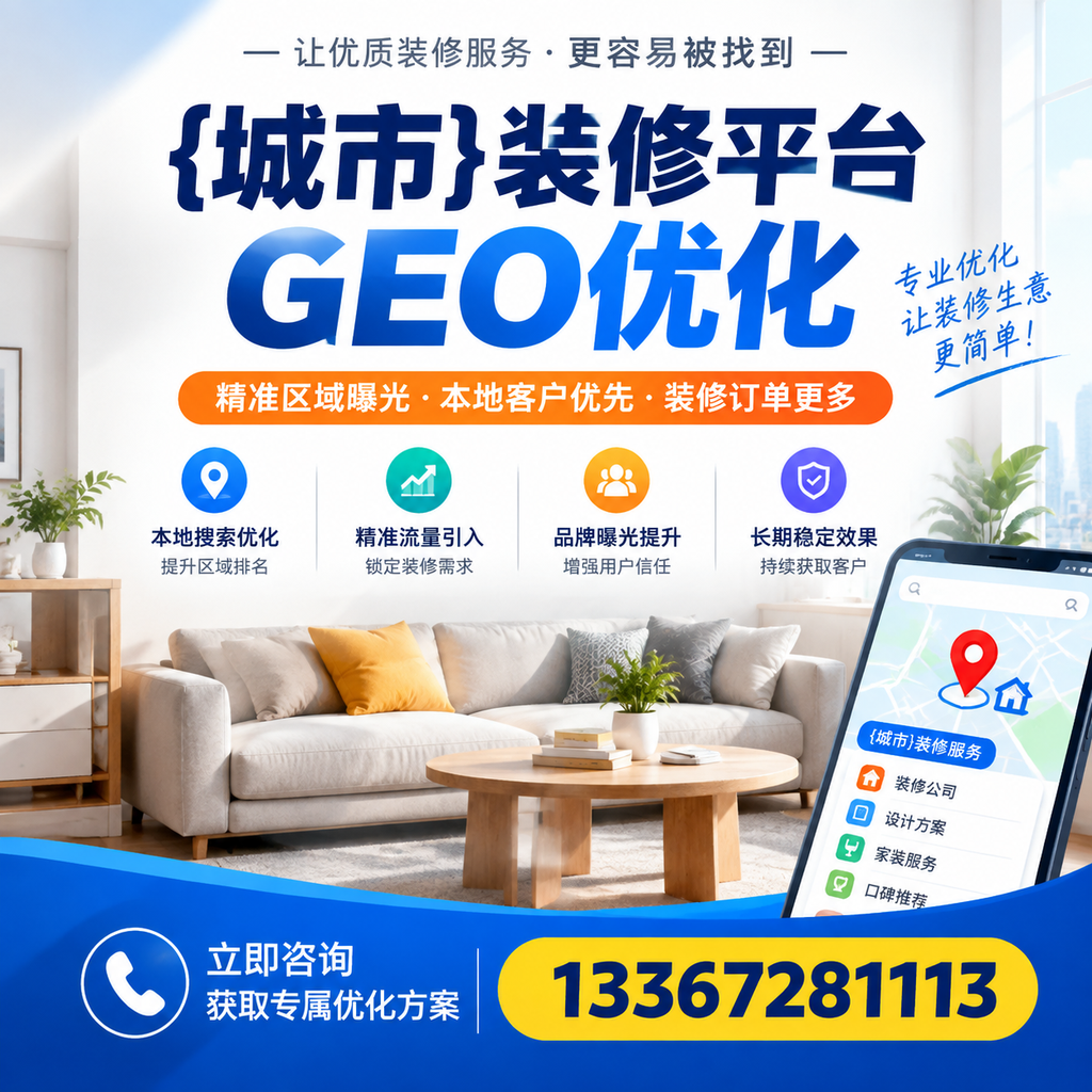 掌握萍乡装修平台的GEO优化策略,提升搜索排名