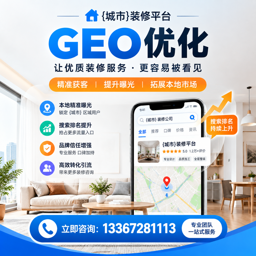掌握萍乡装修平台的GEO优化策略,提升搜索排名
